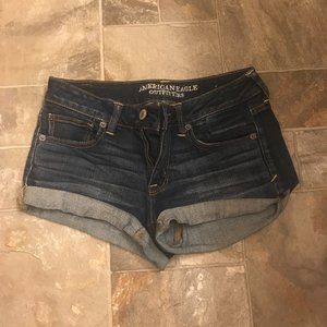 American Eagle mid-rise jean shorts